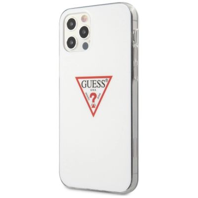 2. Guess, GUHCP12MPCUCTLWH iPhone 12/12 Pro 6,1" weiß/weißes Hardcase Triangle Collection