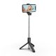 4. Selfie-Stick WHS1Y Teleskopstativ 1 m mit Telefonhalter – Schwarz
