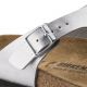 4. Birkenstock Gizeh Birko-Flor Damen Flip-Flops silber normal breit (0043851)