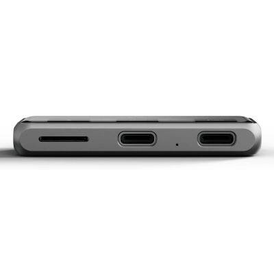 4. Satechi USB-C PD Mobile XR Hub und MicroSD-Kartenleser, Space Grau