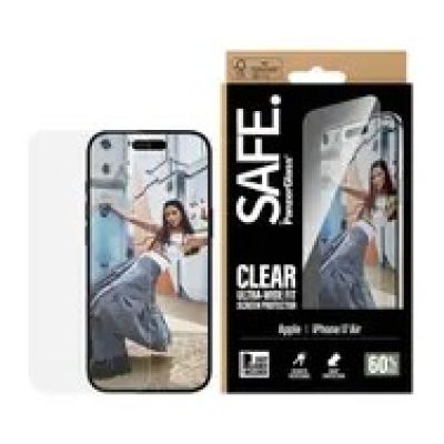 6. PanzerGlass SAFE. by ® Displayschutzfolie für iPhone Air | Ultra-breite Passform mit EasyAligner, klarer Apple Displayschutz, 1 Stück.