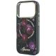 6. Guess IML Glitter Blossom Roses MagSafe Hülle für iPhone 18 Pro Max / 17 Pro Max – schwarz