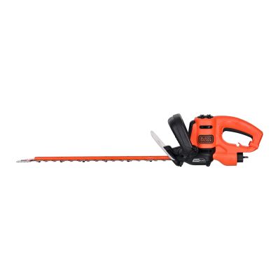 9. Black & Decker Black + Decker Elektro-Heckenschere (500W, 50 cm Schwertlänge, 22 mm Schnittstärke, Bügel-Zweithandgriff und transparentem Handschutz, für mittlere bis große Hecken)