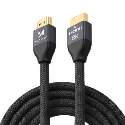 Wozinsky HDMI 2.1 Kabel 8K 60 Hz 48 Gbps / 4K 120 Hz / 2K 144 Hz 5 m Silber (WHDMI-50)