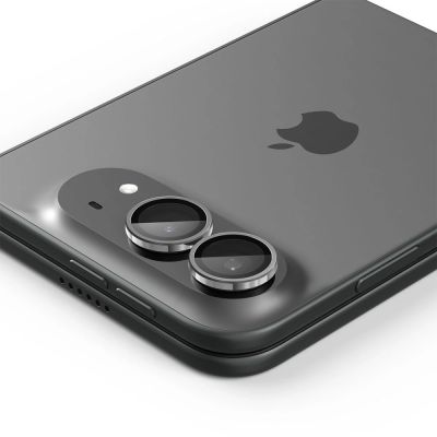 4. Spigen Optik Pro GLAS.TR EZ FIT 2er-Pack Displayschutzfolie aus gehärtetem Glas für iPhone Duo – Weiß