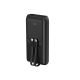 2. GEMBIRD Powerbank 20000mAh, 20W Schnellladung, LCD-Display, integrierte Kabel, Schwarz