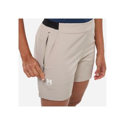 5. MILLET Parmelan Str Short W Damenshorts beige