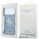 8. Guess 4G & Big Strass Logo Hülle für iPhone 18 Pro Max / 17 Pro Max - Blau