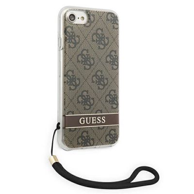 4. Guess GUOHCI8H4STW iPhone SE 2022 / SE 2020 / 7/ 8 Braun/Braun Hardcase 4G Print Strap