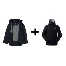 Berghaus Deluge Pro 3.0 Jacke, Größe M, Schwarz + Berghaus Hillwalker IA Shelljacke, Größe M, Schwarz
