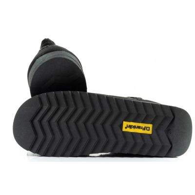 18. D.Franklin Damen Winter Schneestiefel, modisches Fellfutter, Schwarz