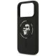 6. Karl Lagerfeld Silicone Karl&Choupette Ring MagSafe Hülle für iPhone 18 Pro Max / 17 Pro Max – schwarz