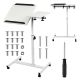 3. MACLEAN Mobiler Schreibtisch-/Laptopständer, Weiß, Höhenverstellbar 59–89 cm, max. 30 kg, MC-121 W