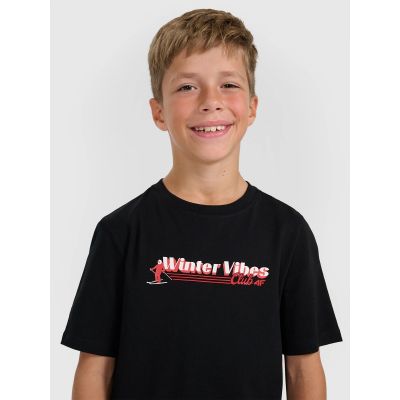 4. Jungen-T-Shirt mit Aufdruck, regulär, Größe 4F 4FJRAW25TTSHM3168-20S