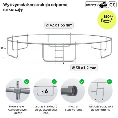 5. Zipro Batutas mit Innennetz Jump Pro Premium 16FT 496cm