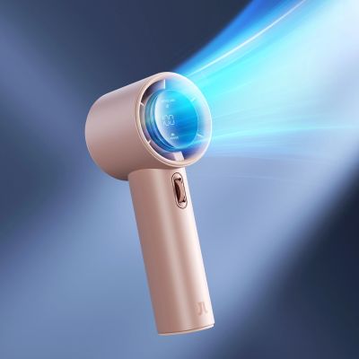 4. Jisulife Handventilator Pro1 3600 mAh FA53 (ABS) Mini-Gebläse, tragbarer USB-Ventilator – Rosa