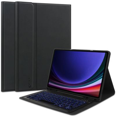 Tech-Protect SC Pen + Tastaturhülle mit Tastatur für Samsung Galaxy Tab S9 FE+ 12,4" X610 / X616B - Schwarz
