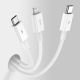 11. Baseus Superior 3in1 USB-Kabel - Lightning / USB Type C / Micro-USB 3,5 A 1,5 m Weiß (CAMLTYS-02)