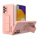 Wozinsky Kickstand Case Silikonhülle mit Ständer für Samsung Galaxy A73 rosa