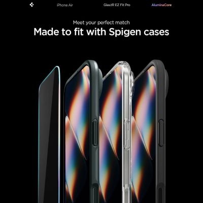12. Spigen Glas.TR EZ Fit Pro Panzerglas für iPhone 17 Air - Transparent