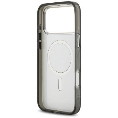 7. Karl Lagerfeld IML Aquarelle Karl & Choupette & Logo MagSafe Case für iPhone 17 Pro Max - Schwarz