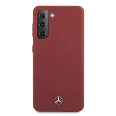 3. Mercedes Silicone Line Case für Samsung Galaxy S21+ - Rot