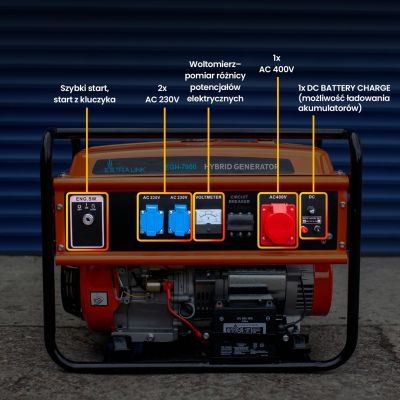 12. Extralink EGH-7000 Hybrid-Stromgenerator, 7 kW