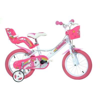 Dino Bikes 144R-UN Citybike 35,6 cm (14") Stahl Pink, Weiß