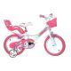 Dino Bikes 144R-UN Citybike 35,6 cm (14") Stahl Pink, Weiß
