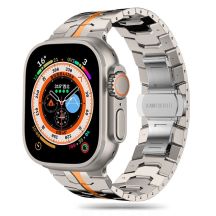 Tech-Protect Stainless Line Armband für Apple Watch 4 / 5 / 6 / 7 / 8 / 9 / SE / Ultra 1 / 2 (42/44/45/49 mm) – Titanorange