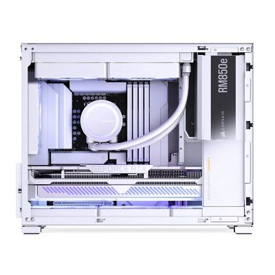 Jonsbo D32 STD PC-Gehäuse, Weiß, Mini-Gehäuse, mATX, gehärtetes Glas – Weiß