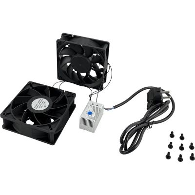 Ventilator für Außenschränke mit Thermostat, 2er-Set ALANTEC