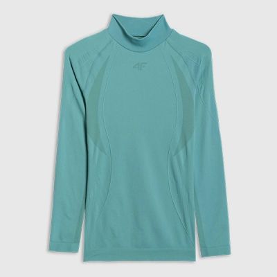 9. Nahtlose Thermounterwäsche für Damen (Oberteil) 4F 4FWAW25USEAF216-46S