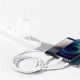8. Baseus Superior 3in1 USB-Kabel - Lightning / USB Type C / Micro-USB 3,5 A 1,5 m Weiß (CAMLTYS-02)
