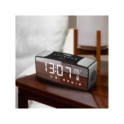 9. GREENBLUE BLUETOOTH 4.2 ALARMRADIO, FM, AUX-IN, 6W, TEMPERATUR, ALARM, UHR, 2200MAH AKKU GB200