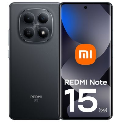 10. Xiaomi Redmi Note 15 5G, 17,2 cm (6,77 Zoll), 8 GB RAM, 128 GB interner Speicher, 5520 mAh Akku, Schwarz