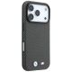 4. BMW M Quadrille Kevlar Metall Logo MagSafe Hülle für iPhone 17 Pro Max / 18 Pro Max - Grau