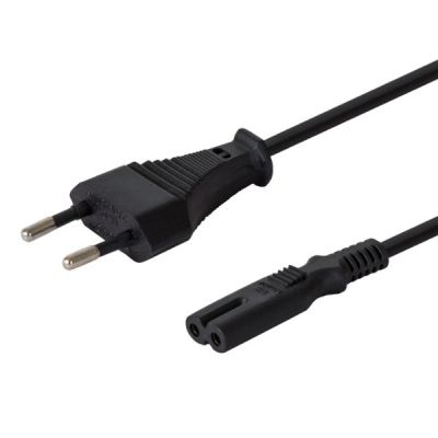 SAVIO CL-97 Kabel (2-polig F - Euro M; 1,2 m; schwarz)