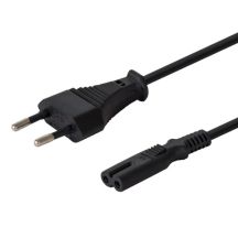 SAVIO CL-97 Kabel (2-polig F - Euro M; 1,2 m; schwarz)