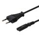 SAVIO CL-97 Kabel (2-polig F - Euro M; 1,2 m; schwarz)