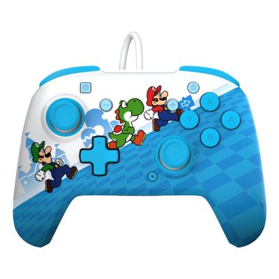 6. PDP Rematch: Mario Escape Multicolor USB-Gamepad Analog/Digital für Nintendo Switch, Nintendo Switch Lite und Nintendo Switch OLED