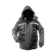 LANGE JACKE ARKTIC GRAU/SCHWARZ WJ-8924 L