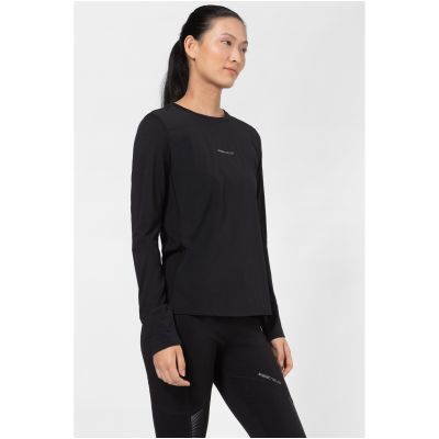 Damen-Langarmshirt SUPER.NATURAL Windbreaker LS, schwarz