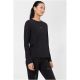 Damen-Langarmshirt SUPER.NATURAL Windbreaker LS, schwarz