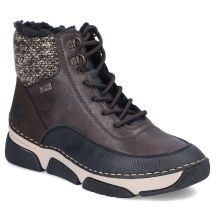 Wasserdichte Damen-Stiefeletten mit Plateau, braun, Rieker 45956-25