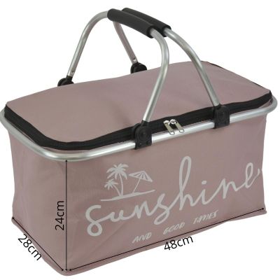 6. Faltbarer Thermo-Reisekorb 35L Redcliffs Pink