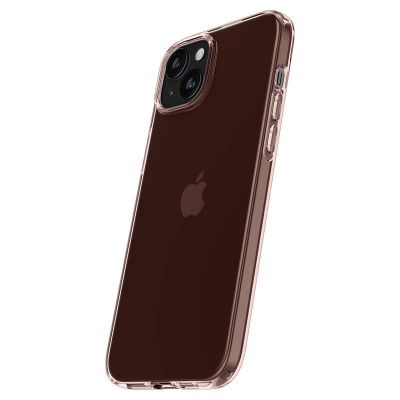 12. Spigen Crystal Flex Hülle für iPhone 15 Plus – rosa und transparent