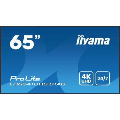 2. IIYAMA-Monitor 164,0 cm (65") LH6541UHS-B1AG 16:9 3xHDMI+USB IPS