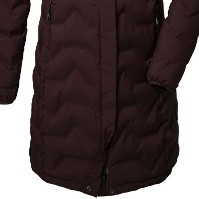 4. Killtec KOW 9 Damen Steppjacke mit Kapuze Wasserdichter Langer Winterparka Burgund (41806/447)