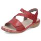 10. Rieker W RKR685 bequeme Ledersandalen rot